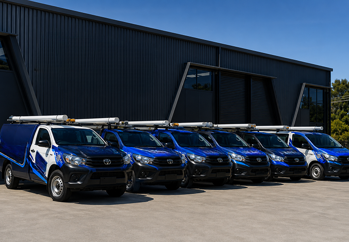 Fleet of Rose Bay Blocked Drains plumbing vans