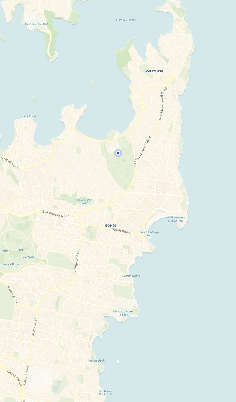 Map of the Rose Bay service area and the surrounding suburbs we cover.